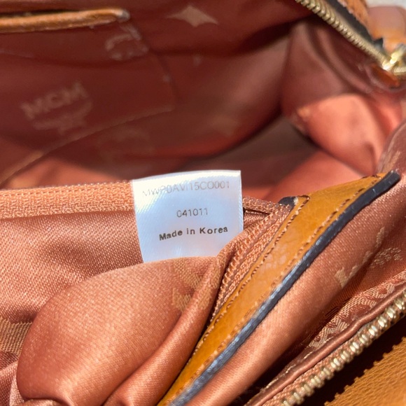 MCM Cognac Visetos Shoulder Bag - Picture 10 of 16